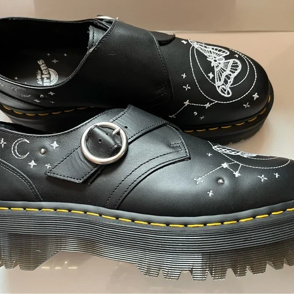DR. MARTENS Monk Celestial Moth Platform Shoes Unisex Size Men 10/Woman 11 - Picture 9 of 11